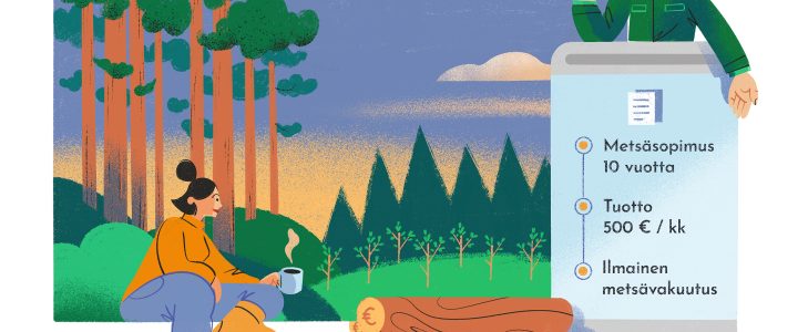 Metsäsopimus-laskuri antaa suuntaa antavan arvion tuotoista